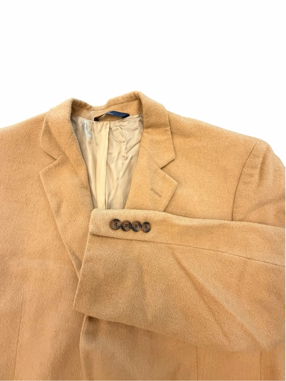 Brooks Brothers 100% Camel Hair Sport Coat Blazer Tan 42R 346 Double Vent